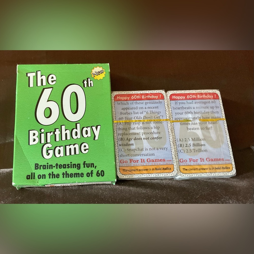 The 60TH BIRTHDAY Game
